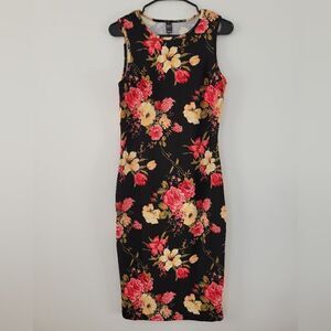 NWT Emery Rose Sleeveless Floral Print Midi Dress